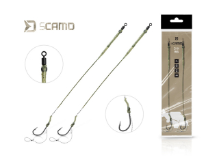 Nadväzec Delphin sCAMO Skin rig / 2ks 20cm/25lbs/#2
