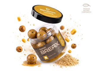 Boilies v dipe Delphin BreaX /NutCAKE 200ml 24mm Tigrí orech-Scopex-Kukurica