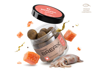 Vyvážené boilies Delphin BreaX /SeaKER 100g 20mm Squid-Losos