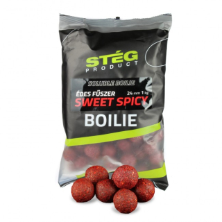 Stég Krmné rozpustné boilies Sweet Spici 1kg 24mm