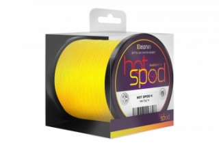 Šnúra Delphin HotSPOD 4 / žltá 0,14mm 9,10kg 300m