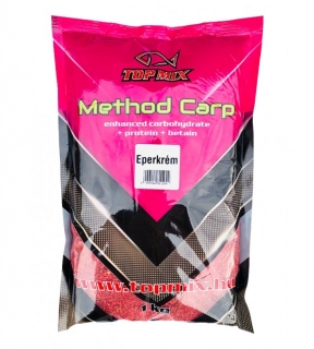 Krmivo TOP MIX Method Carp Jahodový krém 1kg