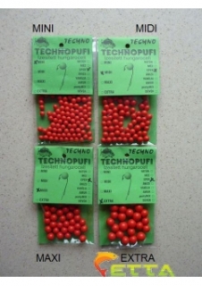 Technopufi Midi Jahoda