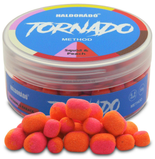 Pelety Haldorádó TORNADO Method 6, 8mm Squid-Peach 30g