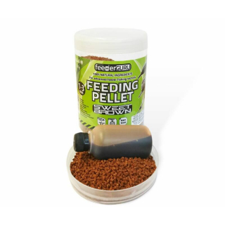 TÍMÁR Feeder Guru Feeding Pellet 1-3mm 500g+50ml Sweet brown