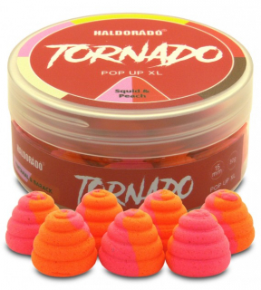 Pelety Haldorádó TORNADO PopUp XL 15 mm - Squid-Peach 30g