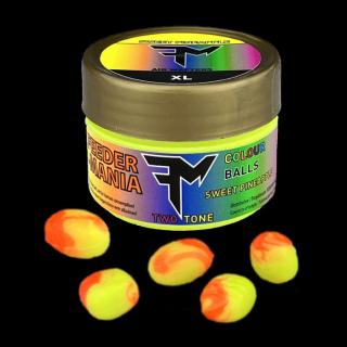 Feedermánia Colour Balls Two Tone SWEET PINEAPPLE XL