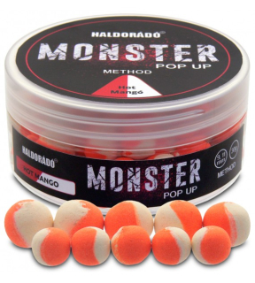 Boilies Haldorádó MONSTER Pop Up Method 9, 11 mm - Hot Mango