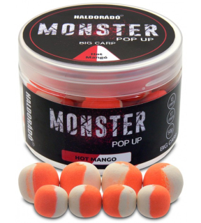 Boilies Haldorádó MONSTER Pop Up Big Carp 13, 17 mm - Hot Mango