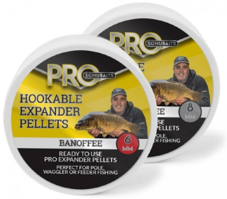 Pelety Sonubaits Hookable Expander Pellets 8mm Banoffee 