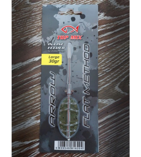 Krmítko TOP MIX Arrow Flat method feeder - L 30g