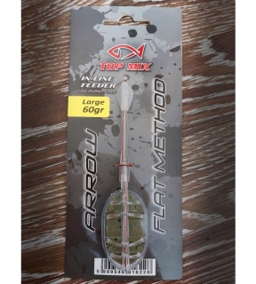 Krmítko TOP MIX Arrow Flat method feeder - L 60g