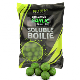 Stég Krmné rozpustné boilies Cesnak 1kg 24mm