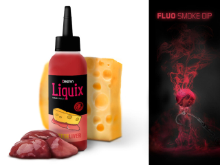 Fluo dip DELPHIN D SNAX LiquiX /100ml Syr-Pečeň