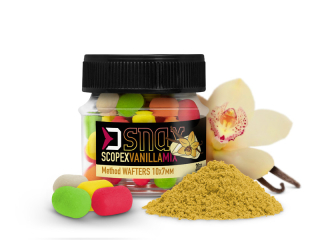 Nástraha DELPHIN MIX D SNAX WAFT 10x7mm/20g Scopex-Vanilka