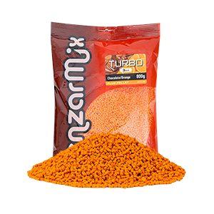 Pelety Benzár Mix Fluo Turbo pellet Čokoláda-Pomaranč 3mm 800g