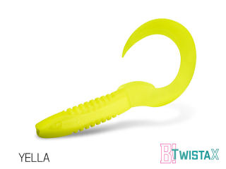 Umelá nástraha Delphin TwistaX Eeltail UVs / 5ks 15cm/YELLA
