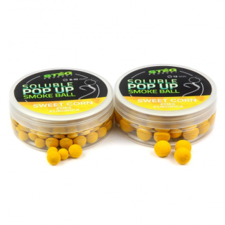Boilies STÉG PRODUCT Soluble POP UP Smoke Ball Sladká kukurica 12mm