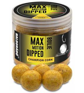 Dipované boilies HALDORÁDÓ MAX MOTION Boilie Dipped - Champion Corn 20mm