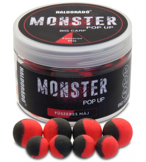 Boilies Haldorádó MONSTER Pop Up Big Carp 13, 17 mm - Korenistá pečeň