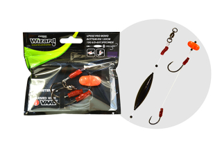 WIZARD Monster Upose Pro Mono Bottom Rig 10G 6/0+8/0 SPECIMEN