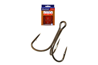 Trojháčik Mustad In-Line Triple Grip® Titanium Steel  č.2 6ks/bal.