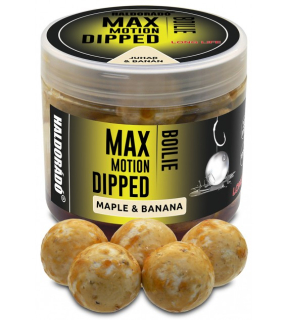 Dipované boilies HALDORÁDÓ MAX MOTION Boilie Dipped - Juhar & Banán 20mm