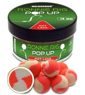 Boilies Haldorádó Ronnie Rig Pop Up - Hot Lava 14mm