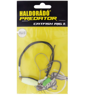 Sumcový nadväzec Haldorádó Catfish Rig 8 - s nástrahovým krúžkom  na rybku