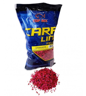 Kŕmne micro pelety TOP MIX Carp Line Jahodový krém 800g