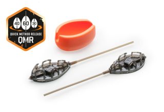 Súprava rýchlovýmenných metód krmítok MIVARDI QMR Grip XL long (50g + 60g + plnička)