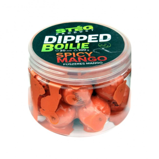 Dipované boilies Stég Spicy Mango 20mm 100g