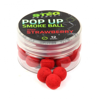 Pelety Stég Pop Up Smoke Ball 12mm 10g Strawberry