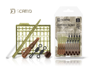 Set kaprárskych montáží Delphin sCAMO Total CARP / 10 setov