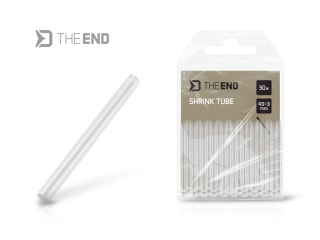 Zmršťovacia bužírka Delphin TheEND / 30ks 43mm x 3mm / Clear