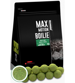 Boilies HALDORÁDÓ MAX MOTION Boilie Premium Soluble - Green Force 24mm 800g