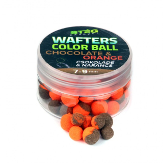 Pelety Stég Wafters Color Ball 15g 7-9mm Čokoláda - Pomaranč