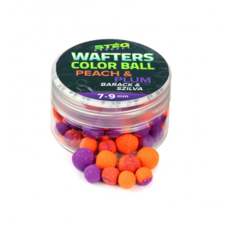 Pelety Stég Wafters Color Ball 15g 7-9mm Broskyňa - Slivka