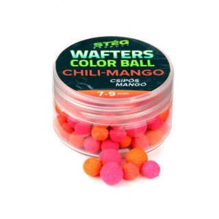Pelety Stég Wafters Color Ball 15g 7-9mm Chili-Mango