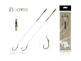 Nadväzec Delphin sCAMO Boilie rig / 2ks 20cm/25lbs/#2