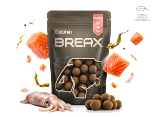Boilies Delphin BreaX /SeaKER 300g 16mm Squid - Losos