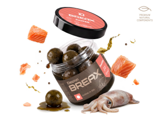 Boilies v dipe Delphin BreaX /SeaKER 200ml 16mm Squid-Losos