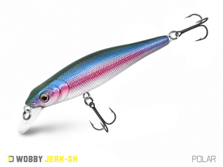 Wobler Delphin Wobby Jerk SH 8cm 6,5g suspending farba Polar