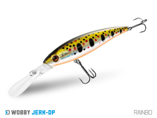 Wobler Delphin Wobby Jerk DP 9cm 12,5g suspending farba Neon