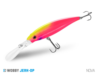 Wobler Delphin Wobby Jerk DP 9cm 12,5g suspending farba Nova