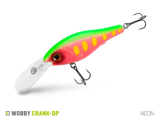 Wobler Delphin Wobby Crank DP 7cm 12g floating farba Neon