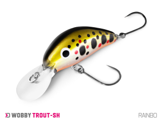 Wobler Delphin Wobby Trout SH 4cm 4g floating farba Rainbo